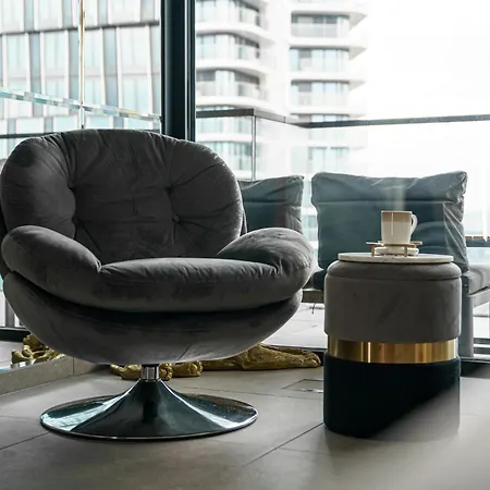 Daire Skyline Blick Frankfurt - Nahe Messe *