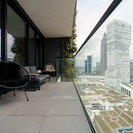 Skyline Blick Frankfurt - Nahe Messe * פרנקפורט