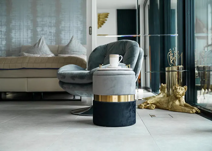 Skyline Blick Frankfurt - Nahe Messe דירה *