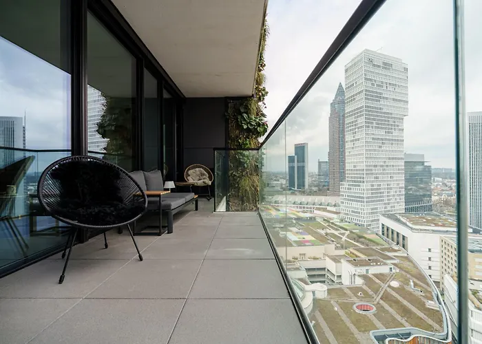 Skyline Blick Frankfurt - Nahe Messe * פרנקפורט